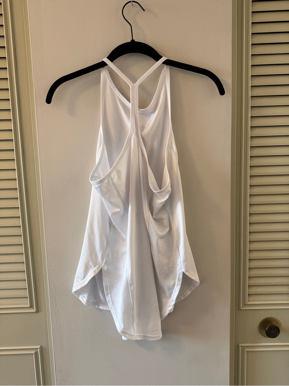 Layer 8 White Racerback Performance Tank - Picture 2 of 2